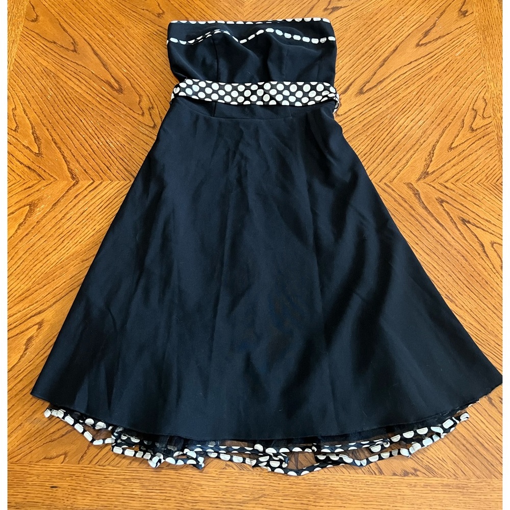 👗 white Polka dot formal prom dress 👗
